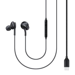 Słuchawki Samsung AKG EO-IC100BBEGEU przewodowe dokanałowe USB-C - czarne