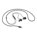 Słuchawki Samsung AKG EO-IC100BBEGEU przewodowe dokanałowe USB-C - czarne