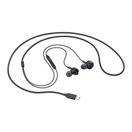 Słuchawki Samsung AKG EO-IC100BBEGEU przewodowe dokanałowe USB-C - czarne
