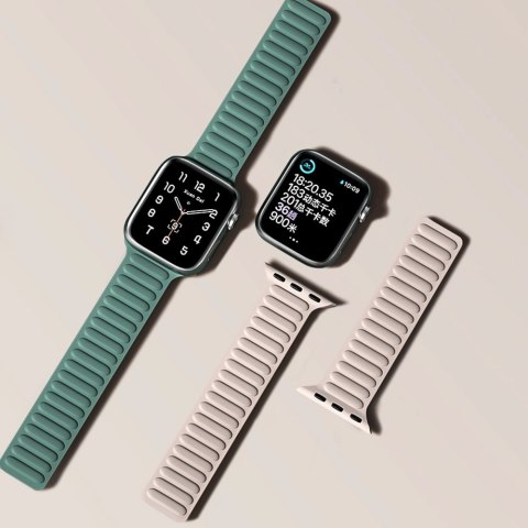 Magnetic Strap pasek do Watch 6 / 5 / 4 / 3 / 2 / SE (40mm / 38mm) magnetyczna opaska bransoleta bransoletka czarny Magnetic Strap pasek do Watch 6 / 5 / 4 / 3 / 2 / SE (40mm / 38mm) magnetyczna opaska bransoleta bransoletka czarny