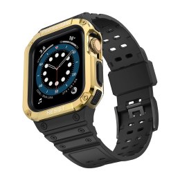 Protect Strap Band opaska z etui do Apple Watch 9 / 8 / 7 / 6 / 5 / 4 / 3 / 2 / SE / SE2 (41 / 40 / 38mm) obudowa pancerny pokro