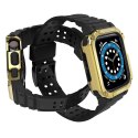 Protect Strap Band opaska z etui do Apple Watch 9 / 8 / 7 / 6 / 5 / 4 / 3 / 2 / SE / SE2 (41 / 40 / 38mm) obudowa pancerny pokro