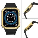 Protect Strap Band opaska z etui do Apple Watch 9 / 8 / 7 / 6 / 5 / 4 / 3 / 2 / SE / SE2 (41 / 40 / 38mm) obudowa pancerny pokro