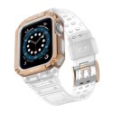 Protect Strap Band opaska z etui do Apple Watch 9 / 8 / 7 / 6 / 5 / 4 / 3 / 2 / SE / SE2 (41 / 40 / 38mm) obudowa pancerny pokro