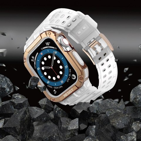 Protect Strap Band opaska z etui do Apple Watch 9 / 8 / 7 / 6 / 5 / 4 / 3 / 2 / SE / SE2 (41 / 40 / 38mm) obudowa pancerny pokro Protect Strap Band opaska z etui do Apple Watch 9 / 8 / 7 / 6 / 5 / 4 / 3 / 2 / SE / SE2 (41 / 40 / 38mm) obudowa pancerny pokro