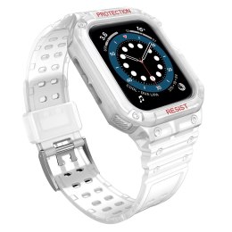 Protect Strap Band opaska z etui do Apple Watch 9 / 8 / 7 / 6 / 5 / 4 / 3 / 2 / SE / SE2 (41 / 40 / 38mm) obudowa pancerny pokro