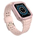 Protect Strap Band opaska z etui do Apple Watch 9 / 8 / 7 / 6 / 5 / 4 / 3 / 2 / SE / SE2 (41 / 40 / 38mm) obudowa pancerny pokro