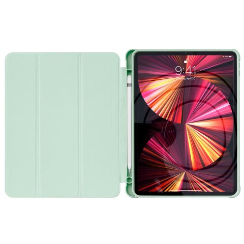 Stand Tablet Case etui Smart Cover pokrowiec na iPad Pro 12.9'' 2021 / 2020 z funkcja podstawki zielony Stand Tablet Case etui Smart Cover pokrowiec na iPad Pro 12.9'' 2021 / 2020 z funkcja podstawki zielony