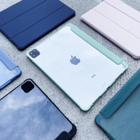 Stand Tablet Case etui Smart Cover pokrowiec na iPad Pro 12.9'' 2021 / 2020 z funkcja podstawki zielony Stand Tablet Case etui Smart Cover pokrowiec na iPad Pro 12.9'' 2021 / 2020 z funkcja podstawki zielony