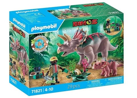 Zestaw z figurkami Dinos 71821 Triceratopsy Zestaw z figurkami Dinos 71821 Triceratopsy
