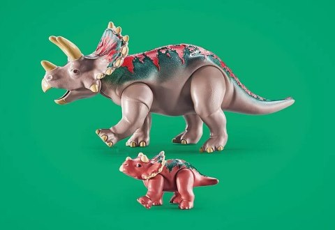 Zestaw z figurkami Dinos 71821 Triceratopsy Zestaw z figurkami Dinos 71821 Triceratopsy