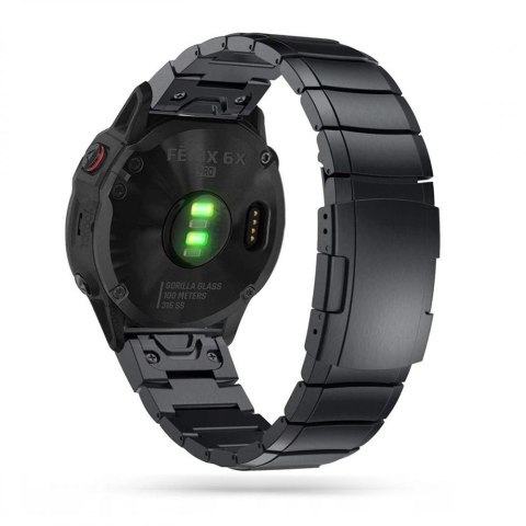 Bransoleta Tech-Protect SteelBand na Garmin Fenix 3 / 5X / 3HR / 5X Plus / 6X / 6X Pro / 7X - czarna Bransoleta Tech-Protect SteelBand na Garmin Fenix 3 / 5X / 3HR / 5X Plus / 6X / 6X Pro / 7X - czarna