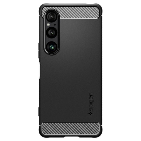 Etui Spigen Rugged Armor na Sony Xperia 1 VI - czarny mat Etui Spigen Rugged Armor na Sony Xperia 1 VI - czarny mat