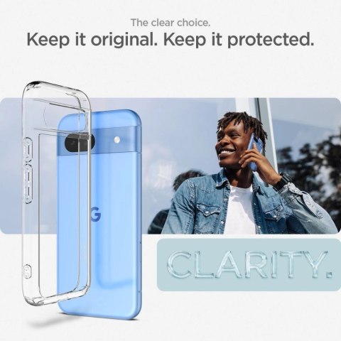Etui Spigen Ultra Hybrid na Google Pixel 8A - przezroczyste Etui Spigen Ultra Hybrid na Google Pixel 8A - przezroczyste