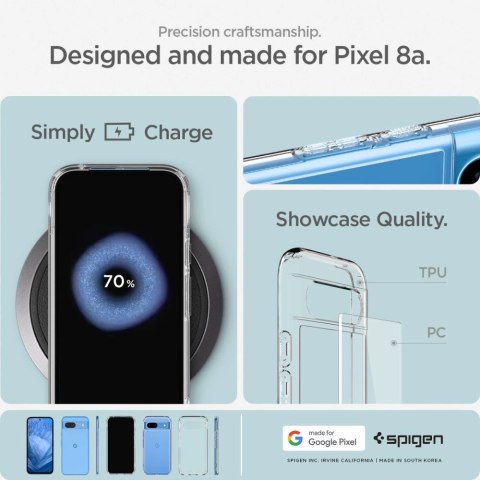Etui Spigen Ultra Hybrid na Google Pixel 8A - przezroczyste Etui Spigen Ultra Hybrid na Google Pixel 8A - przezroczyste