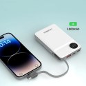 CHOETECH 10000mAh LED display power bank with Type-c and lightning port cable with magnetic wireless charger for Mobile and watc