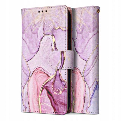 Etui Tech-Protect Wallet na Samsung Galaxy A55 5G - różowy marmur Etui Tech-Protect Wallet na Samsung Galaxy A55 5G - różowy marmur