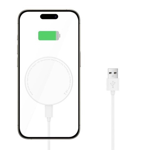Ładowarka Tech-Protect QI15W-A33 indukcyjna z MagSafe i podstawką z kablem USB-A / USB-C - biała Ładowarka Tech-Protect QI15W-A33 indukcyjna z MagSafe i podstawką z kablem USB-A / USB-C - biała