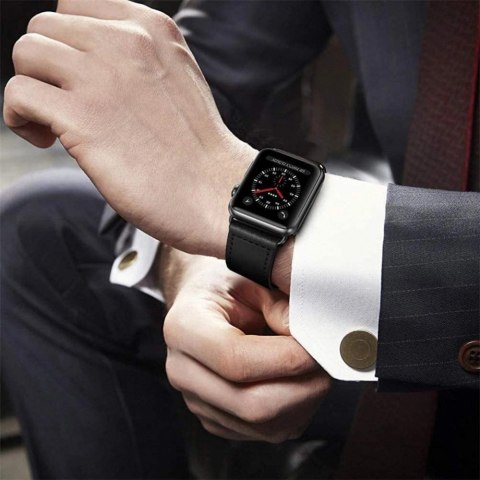Pasek Tech-Protect LeatherFit do Samsung Galaxy Watch Ultra (47 mm) - brązowy Pasek Tech-Protect LeatherFit do Samsung Galaxy Watch Ultra (47 mm) - brązowy