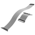 Pasek ze stali nierdzewnej Puro Milanese do Apple Watch 42 / 44 / 45 / 49 mm - srebrny