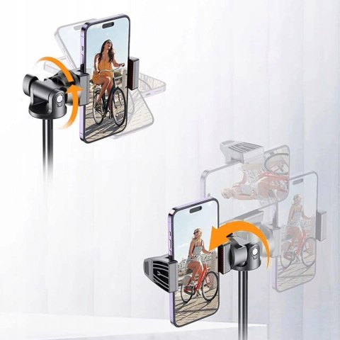 Selfie stick Tech-Protect L03S Bluetooth z pilotem, tripodem do 148cm i głowicą 180 - biały Selfie stick Tech-Protect L03S Bluetooth z pilotem, tripodem do 148cm i głowicą 180 - biały