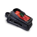 Torba Tech-Protect V2 rowerowa z miejscem na telefon 1.2l - czarna