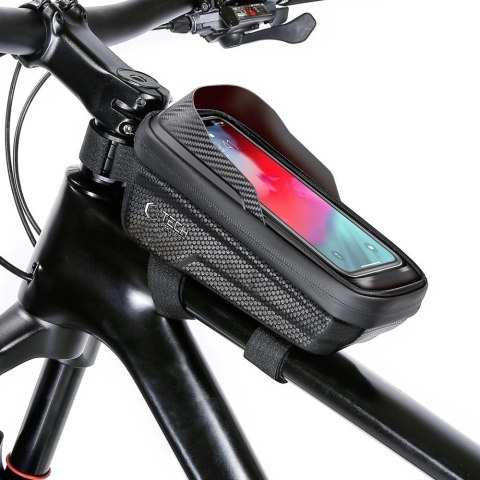 Torba Tech-Protect V2 rowerowa z miejscem na telefon 1l - czarna Torba Tech-Protect V2 rowerowa z miejscem na telefon 1l - czarna