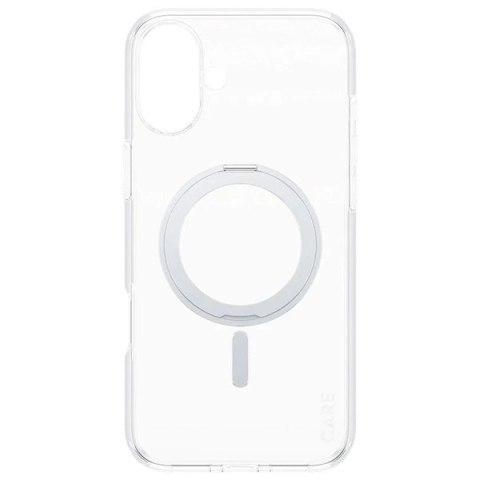 Etui CARE by PanzerGlass Feature Kickstand Case z MagSafe na iPhone 16 Plus - srebrne Etui CARE by PanzerGlass Feature Kickstand Case z MagSafe na iPhone 16 Plus - srebrne