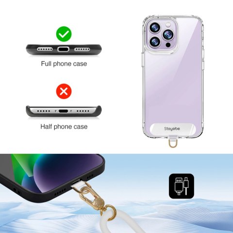 Smycz silikonowa Stoyobe Phone Lanyard do telefonu - fioletowy Smycz silikonowa Stoyobe Phone Lanyard do telefonu - fioletowy