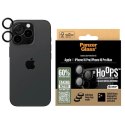 Szkło hartowane PanzerGlass Hoops Black Lens Protector na aparat do iPhone 16 Pro / 16 Pro Max