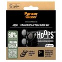 Szkło hartowane PanzerGlass Hoops Black Lens Protector na aparat do iPhone 16 Pro / 16 Pro Max