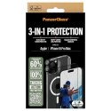 Zestaw PanzerGlass Bundle 3in1 etui przezroczyste + folia + szkło na aparat na iPhone 16 Pro Max