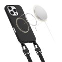 Etui Tech-Protect MagNecklace MagSafe ze smyczą na iPhone 16 Pro - czarne