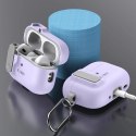 Etui Tech-Protect Slim Hook z karabińczykiem na Apple AirPods Pro 1 / 2 - fioletowe
