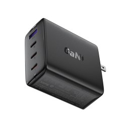 Ładowarka Acefast A96 PD100W GaN (3 x USB-C + 1x USB-A) z końcówką US - czarna