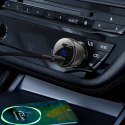 Ładowarka samochodowa Acefast B10 60W (2x USB-C) z wyświetlaczem i metalową obudową - czarna