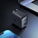 Ładowarka sieciowa Acefast A3 PD20W z USB-C z końcówką US - czarna