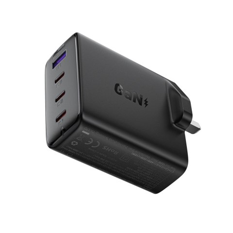 Ładowarka sieciowa Acefast A97 PD100W GaN (3 x USB-C + USB-A) z wtyczką UK - czarna Ładowarka sieciowa Acefast A97 PD100W GaN (3 x USB-C + USB-A) z wtyczką UK - czarna