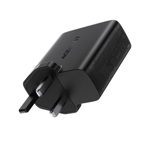 Ładowarka sieciowa Acefast A97 PD100W GaN (3 x USB-C + USB-A) z wtyczką UK - czarna Ładowarka sieciowa Acefast A97 PD100W GaN (3 x USB-C + USB-A) z wtyczką UK - czarna