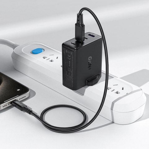 Ładowarka sieciowa Acefast A97 PD100W GaN (3 x USB-C + USB-A) z wtyczką UK - czarna Ładowarka sieciowa Acefast A97 PD100W GaN (3 x USB-C + USB-A) z wtyczką UK - czarna