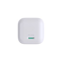 Ładowarka sieciowa Joyroom JR-TCG15 Mini 30W GaN USB-C - biała