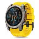 Pasek Tech-Protect Silicone Garmin Fenix 5 / 6 / 6 Pro / 7 / 8 (47 mm) / E - żółty