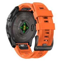 Pasek Tech-Protect Silicone do Garmin Fenix 5X / 5X Plus / 6X / 6X Pro / 7X / 8 (51 mm) - pomarańczowy