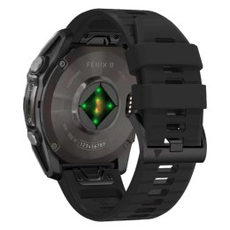 Pasek silikonowy Tech-Protect Silicone Line na Garmin Fenix 5 / 6 / 6 Pro / 7 / 8 (47 mm) / E - czarny