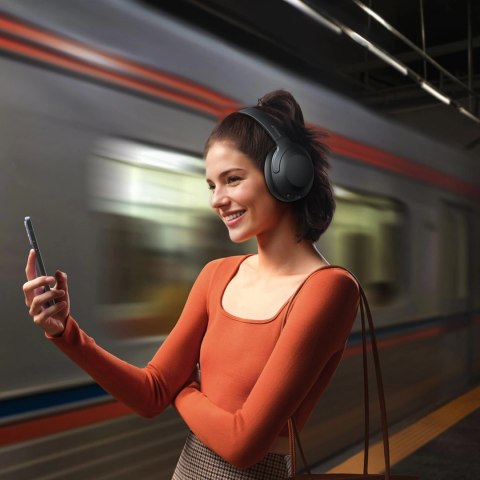 Słuchawki bezprzewodowe Joyroom J-Head Series JR-JH2 z ANC Bluetooth - czarne Słuchawki bezprzewodowe Joyroom J-Head Series JR-JH2 z ANC Bluetooth - czarne