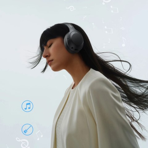 Słuchawki bezprzewodowe Joyroom J-Head Series JR-JH2 z ANC Bluetooth - czarne Słuchawki bezprzewodowe Joyroom J-Head Series JR-JH2 z ANC Bluetooth - czarne