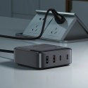 Stacja ładująca Acefast Z6 PD65W GaN (2 x USB-C + 2 x USB-A) z końcówką US - czarna