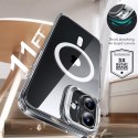 Zestaw etui ESR Classic Hybrid Kickstand Halolock MagSafe + Szkło hartowane na iPhone 16 - przezroczyste