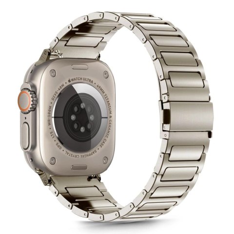 Bransoletka Tech-Protect Stainless na Apple Watch 44 / 45 / 46 / 49 mm - tytanowe Bransoletka Tech-Protect Stainless na Apple Watch 44 / 45 / 46 / 49 mm - tytanowe