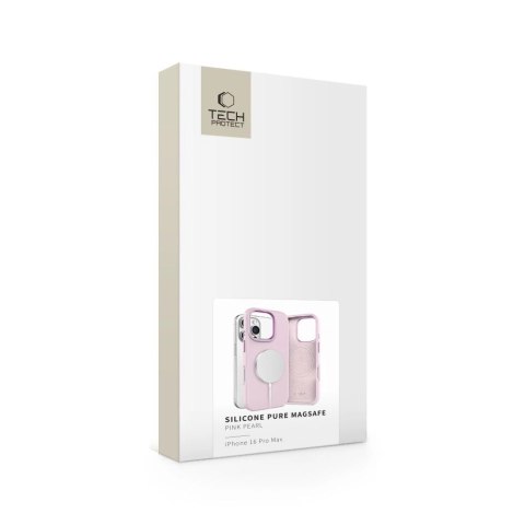 Etui Tech-Protect Silicone PU MagSafe na iPhone 16 Pro Max - różowe Etui Tech-Protect Silicone PU MagSafe na iPhone 16 Pro Max - różowe